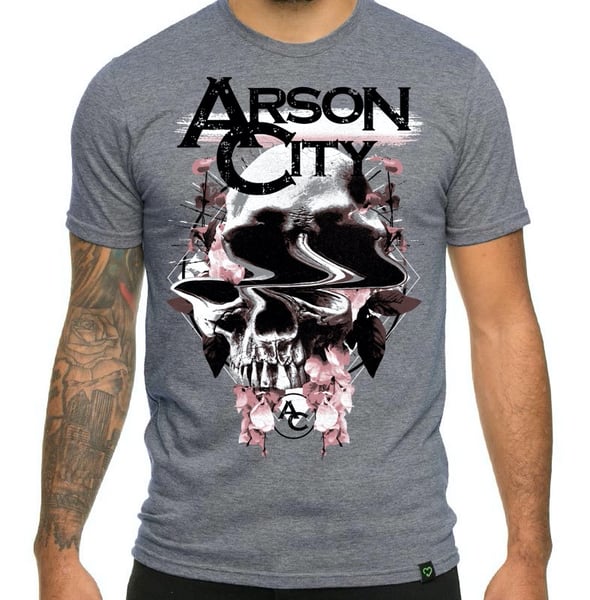 Image of Arson City Blurry Skull T-Shirt