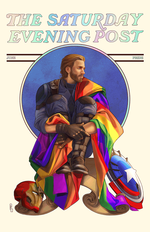 Captain America Pride (Shiny Foil Print)