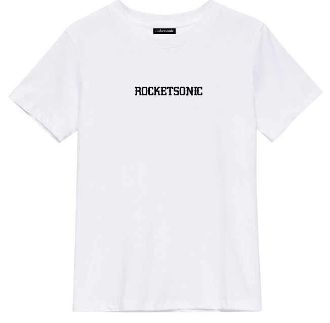 Image of Rocketsonic Logo White T-Shirt