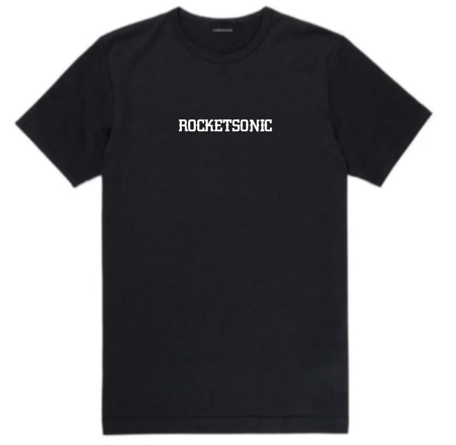 Image of Rocketsonic Logo Black T-Shirt