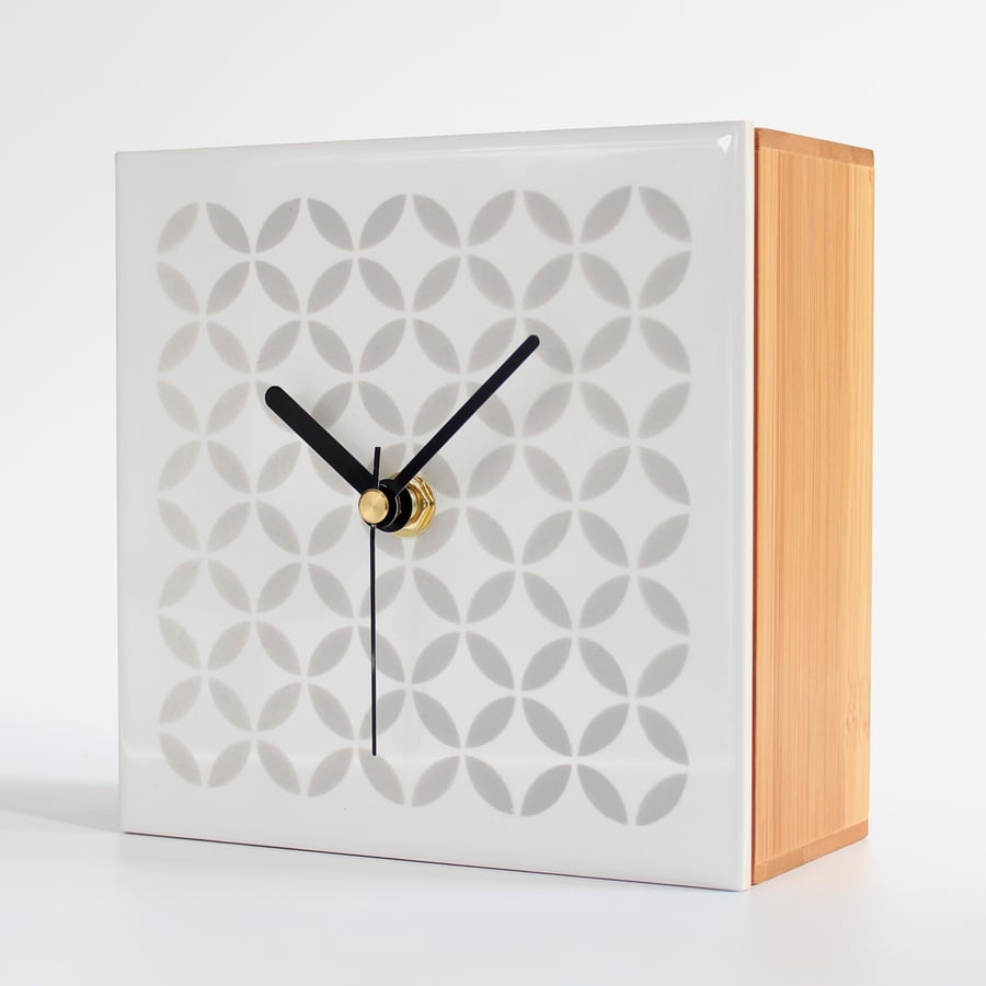 Image of Fliese-Uhr I Tile-Clock "TWENTIES"