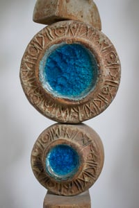 Image 3 of Bernard Rooke Studio Ceramic Totem Floor Lamp