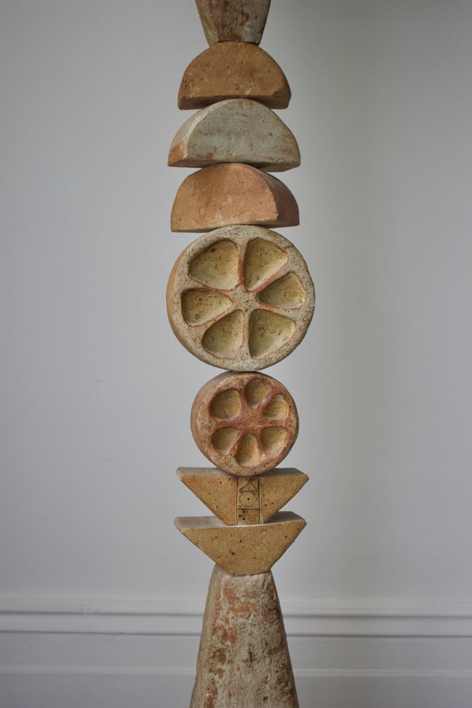 Image of Bernard Rooke Studio Ceramic Totem Floor Lamp