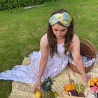 Image 2 of Lemon Silky Turban Hairband 
