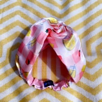 Image 1 of  Lemonade/ Strawberry Silky Turban Hairband 