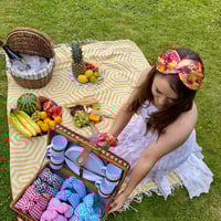 Image 2 of Fruit Salad Silky Turban Hairband 