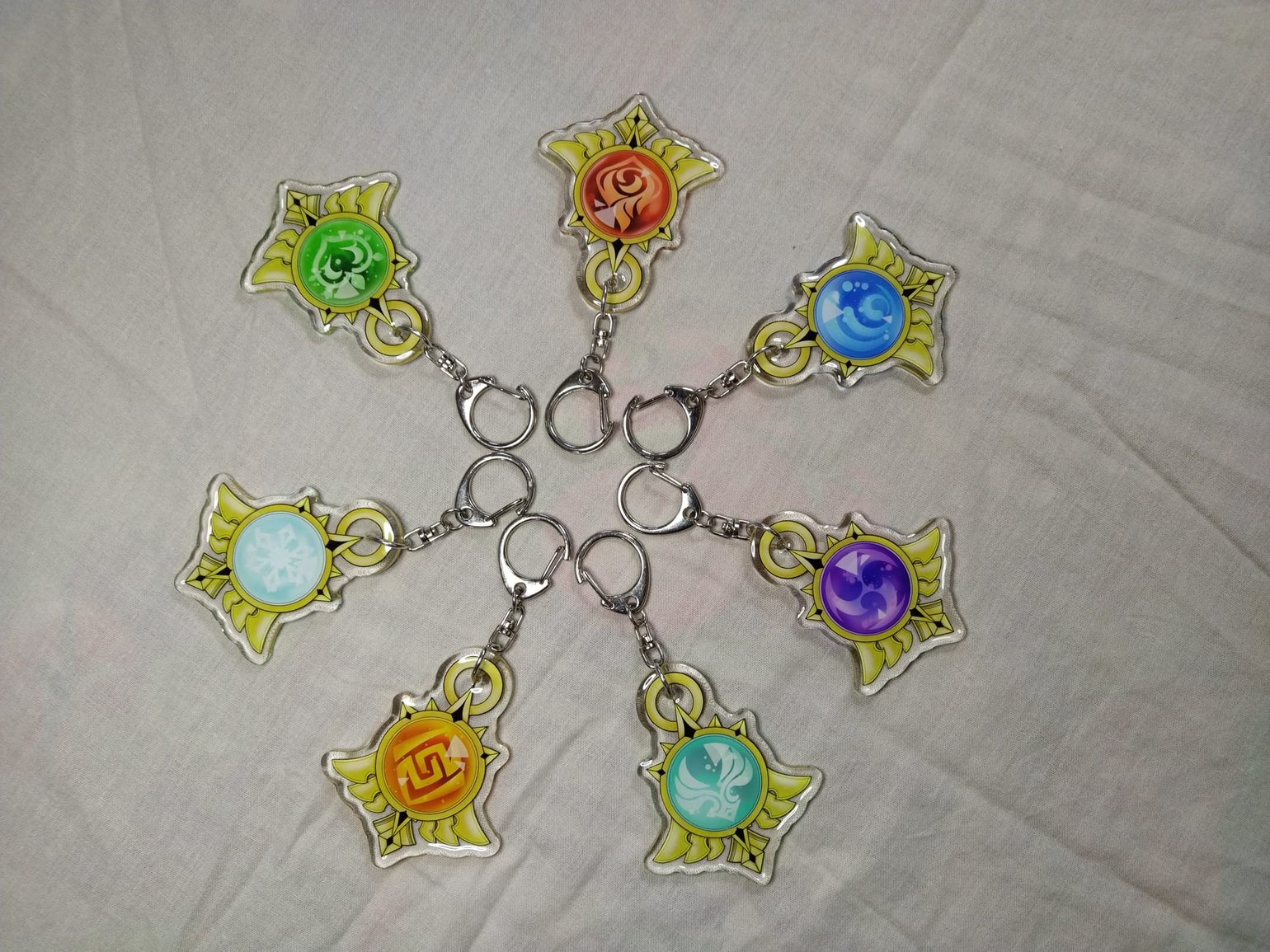 Image of Genshin Impact Vision Keychan/Necklace