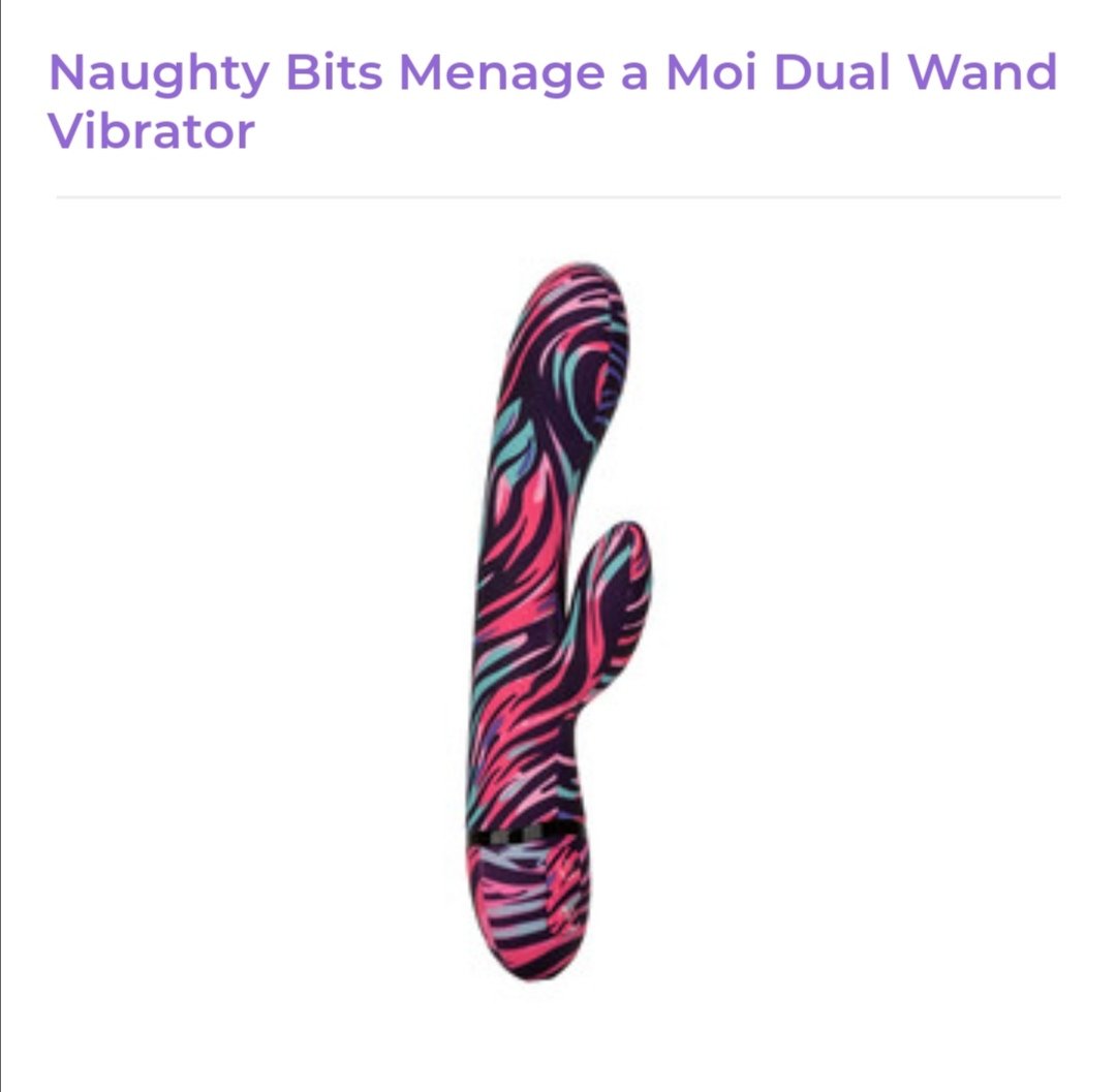 Image of Naughty Bits Menage a Moi Dual Wand Vibrator
