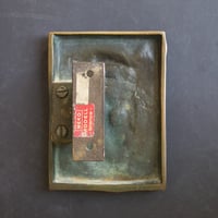Image 4 of Bronze Door Handle with Textured Wave Design, 20th Century, European
