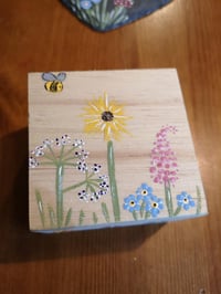 Image 1 of Small floral trinket box