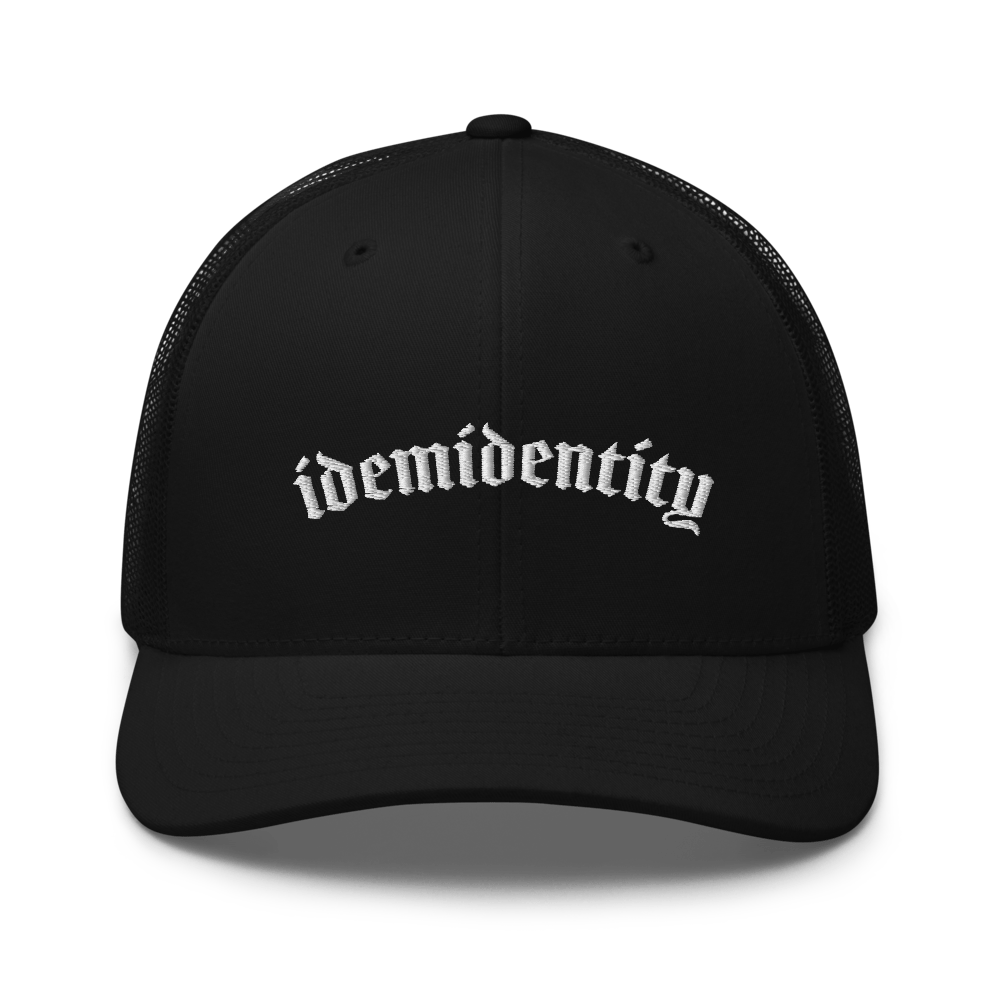 trucker black on black