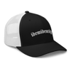 Trucker black on white