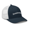Trucker navy on white