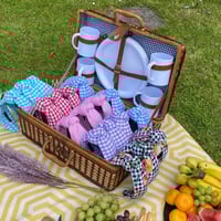 Image 3 of Baby Blue Gingham Hairband 