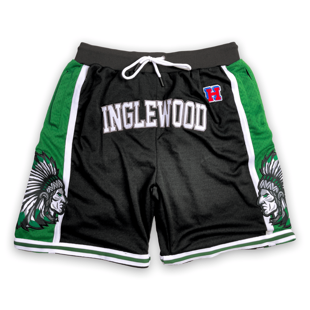 Image of "The Wood" Hoop Shorts (Blackout Edition)