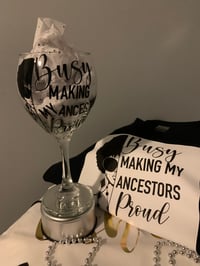 Image 1 of Ancestors  - shirt with matching wine glass