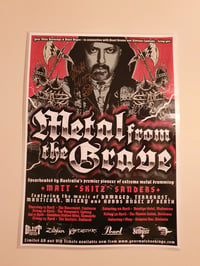 METAL FROM THE GRAVE 2021 A3 Poster Signed