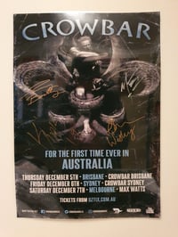 CROWBAR Debut Australian Tour 2019 A3 Poster Signed