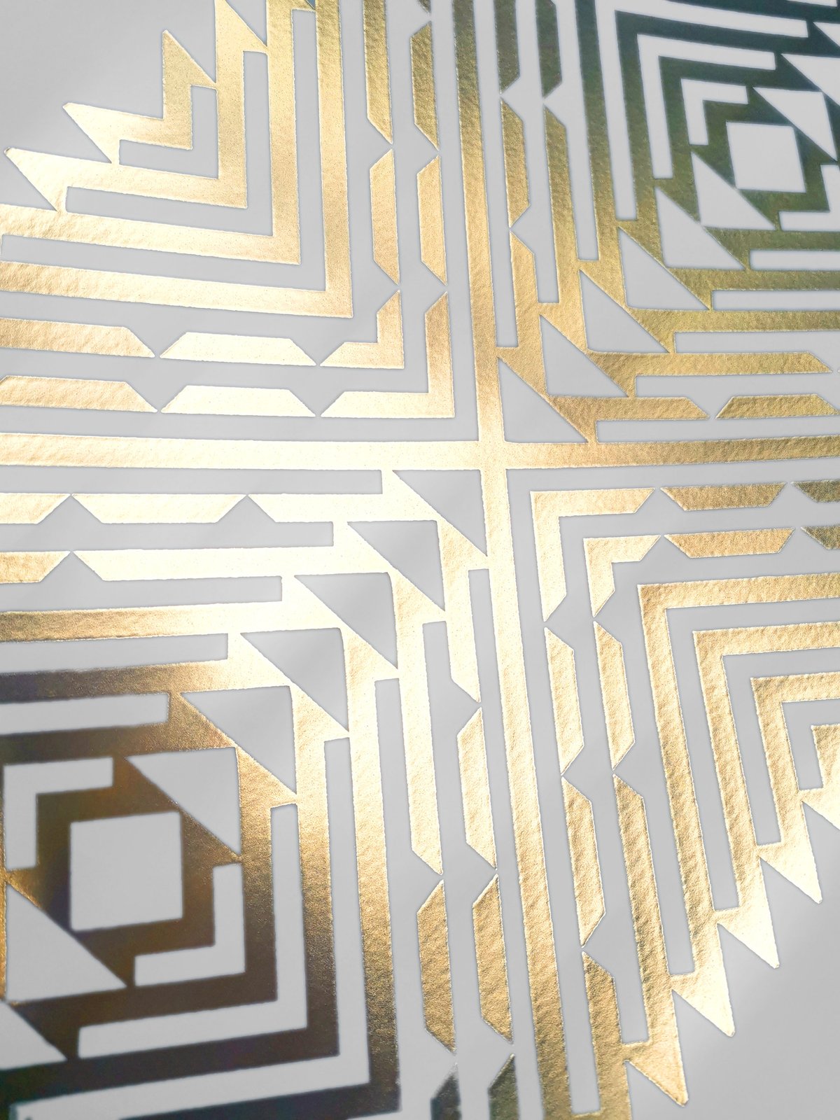 Image of 'Formation III' Limited Edition Gold Foil Screenprint
