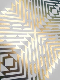Image 2 of 'Formation III' Limited Edition Gold Foil Screenprint