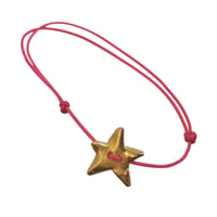 Image 4 of Ziggy star bracelet charm with Cord