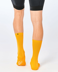 Image 2 of FINGERSCROSSED Classic Cycling Socks OLD GOLD