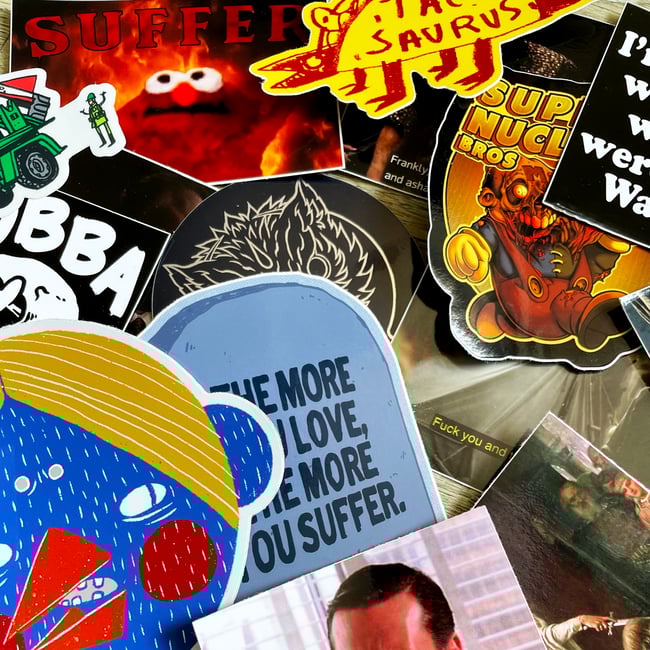 The "IS THIS GUY BE FOR REAL?!" Sticker pack *EVERY STICKER*