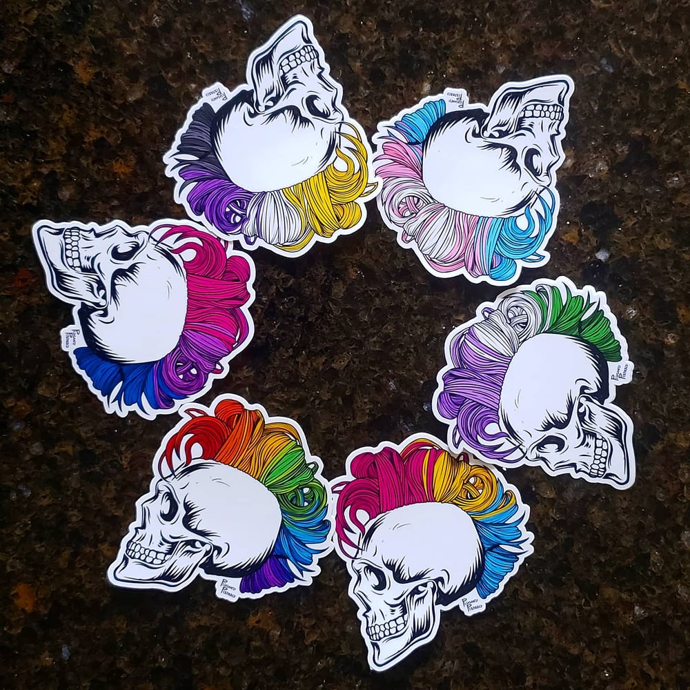 Pride Skull Stickers