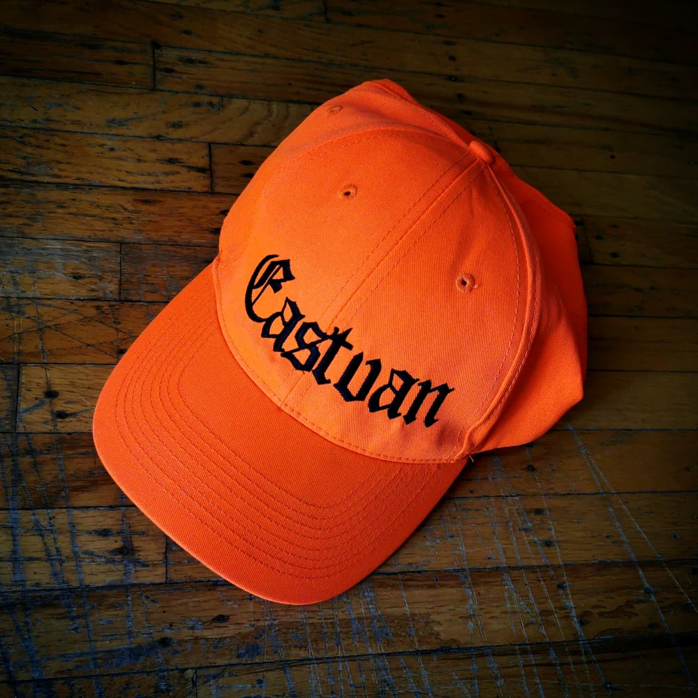 Image of EASTVAN OG hat orange and black