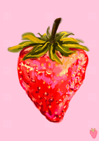 strawberry print