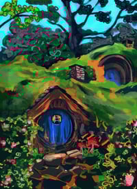 Image 2 of fairy house print