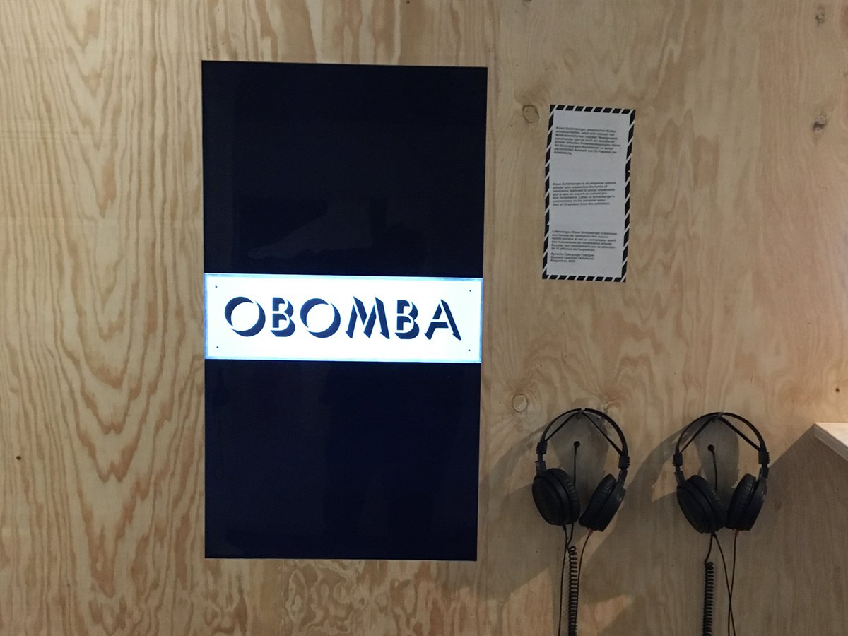 Image of “Obomba” [Screen Print on Metal]