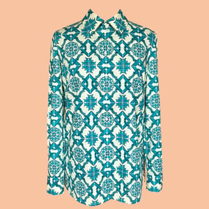 Image of I'll Never Find Another You- Blouse/ Blue Tile 