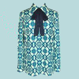 Image of I'll Never Find Another You- Blouse/ Blue Tile 