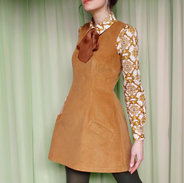 Image of The Cordvette V Neck Dress