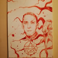 H P Lovecraft blood painting (original) 