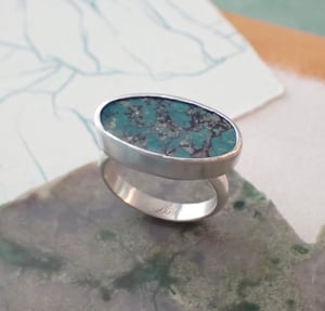 One of a kind Tibetan Turquoise Ring 