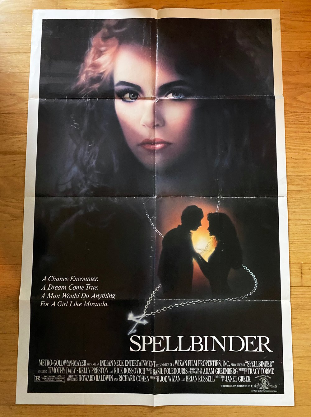 1988 SPELLBINDER Original U.S. One Sheet Movie Poster