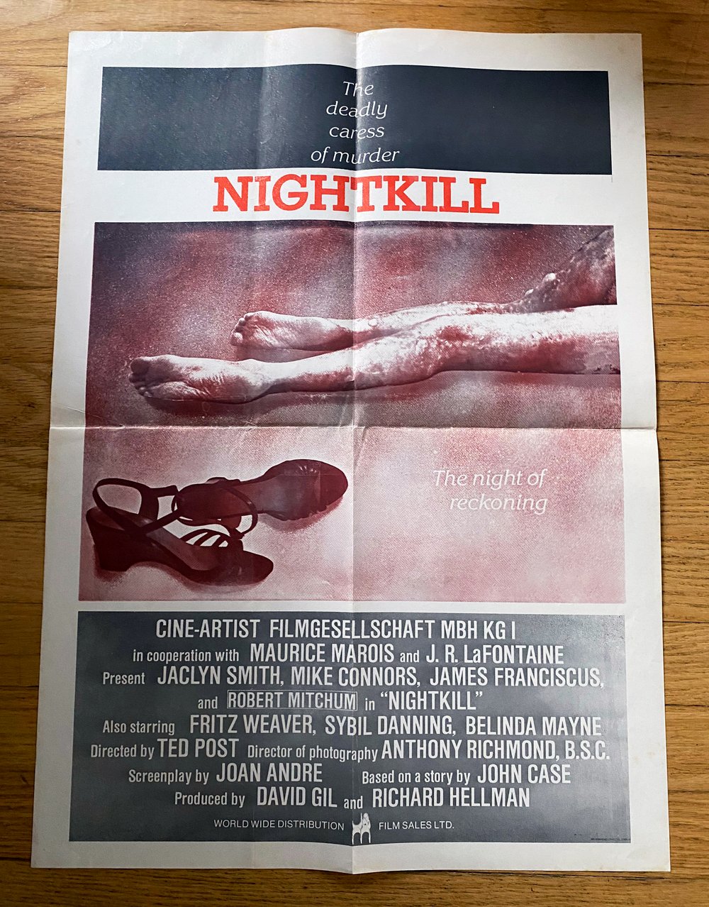 1980 NIGHT KILL Original U.S. Movie Poster