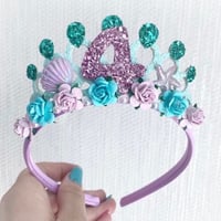 Image 1 of Mermaid 4ever Birthday crown