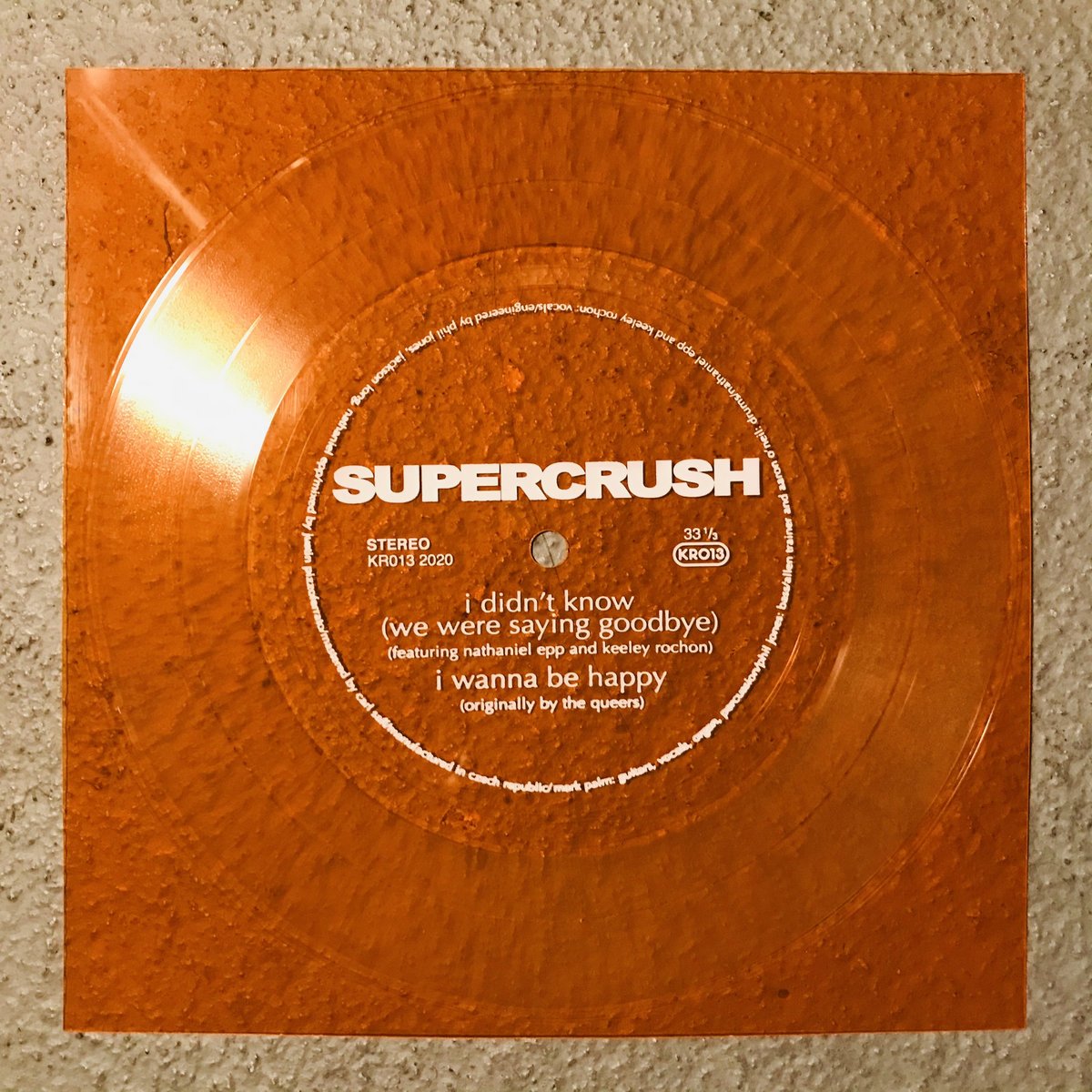 Image of Supercrush - I Didn't Know (We Were Saying Goodbye) Tour Flexi 7"