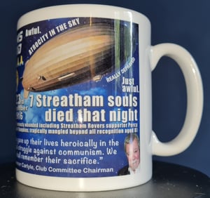 Image of Streatham Rovers FC 1916 Zeppelin Raid Memorial Mug