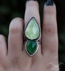 Image 1 of Monstera Leaf Ring Size US 7