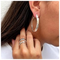 Image 4 of Fabulous wide hoop earrings