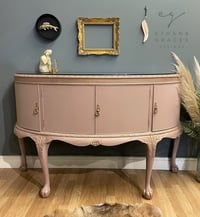 Image 1 of Stunning pink & gold mahogany  sideboard 
