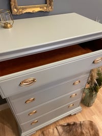 Image 4 of A beautiful tallboy chest of drawers painted in Farrow and Ball