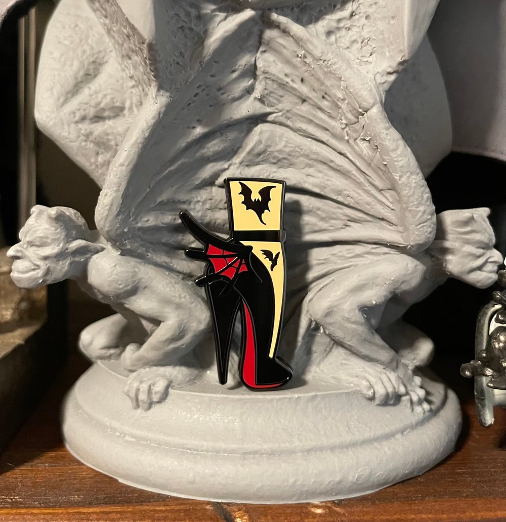 Dracula High Heel Enamel Pin 