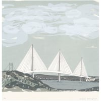 Queensferry Crossing square screen print