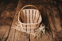 Image 2 of Basket with bamboo handle