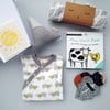 Soft Grey Badger Baby Gift Box